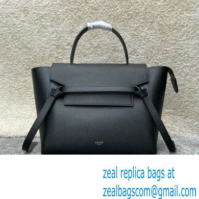 Celine MICRO Belt bag in grained calfskin BLACK 2024