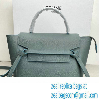 Celine MICRO Belt bag in grained calfskin BLUE 01 2024