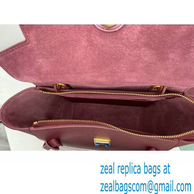 Celine MICRO Belt bag in grained calfskin BURGUNDY 2024