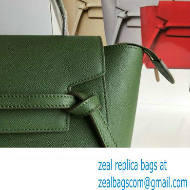 Celine MICRO Belt bag in grained calfskin GREEN 01 2024