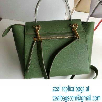 Celine MICRO Belt bag in grained calfskin GREEN 01 2024