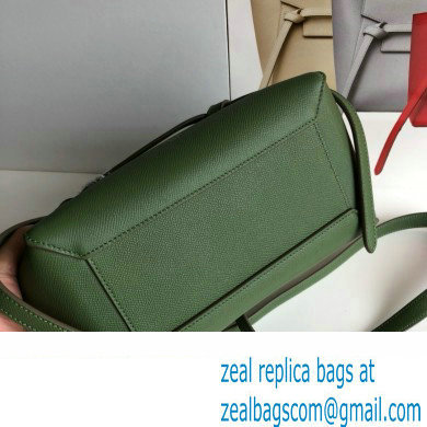 Celine MICRO Belt bag in grained calfskin GREEN 01 2024