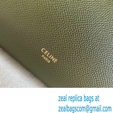 Celine MICRO Belt bag in grained calfskin GREEN 02 2024