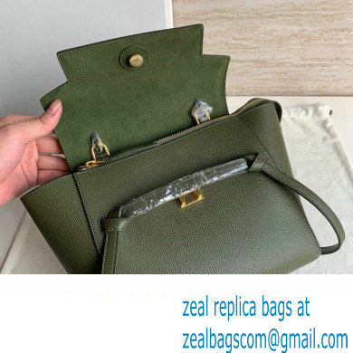 Celine MICRO Belt bag in grained calfskin GREEN 02 2024