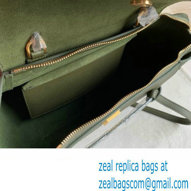 Celine MICRO Belt bag in grained calfskin GREEN 02 2024