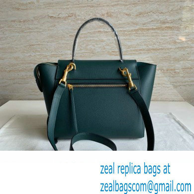 Celine MICRO Belt bag in grained calfskin GREEN 03 2024