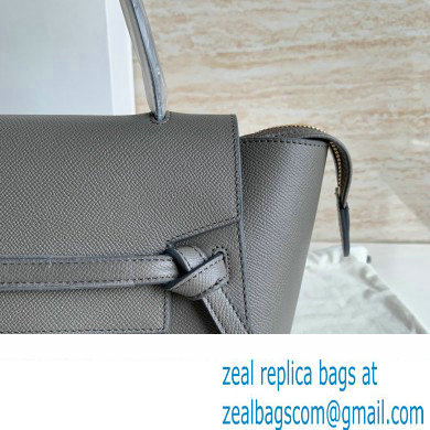 Celine MICRO Belt bag in grained calfskin GRIS ETAIN 2024