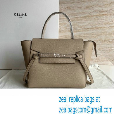 Celine MICRO Belt bag in grained calfskin KHAKI 2024