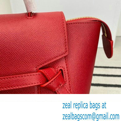 Celine MICRO Belt bag in grained calfskin RED 2024