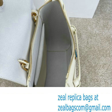 Celine MICRO Belt bag in grained calfskin WHITE 2024