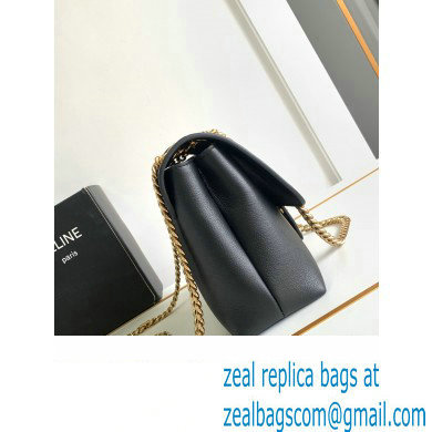 Celine Medium Victoire Bag in SUPPLE CALFSKIN Black/GOLD 2024