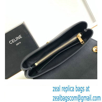 Celine Medium Victoire Bag in SUPPLE CALFSKIN Black/GOLD 2024