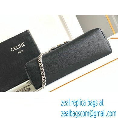 Celine Medium Victoire Bag in SUPPLE CALFSKIN Black/SILVER 2024