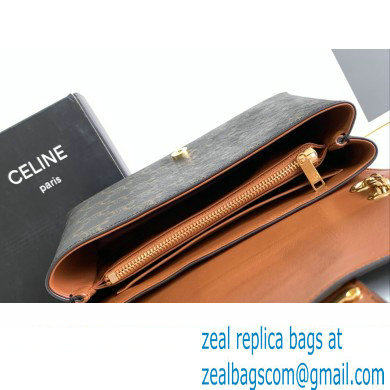 Celine Medium Victoire Bag in Triomphe Canvas Tan 2024