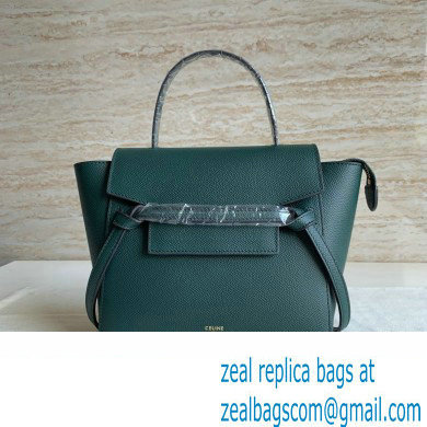 Celine Nano Belt bag in grained calfskin green 05 2024