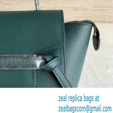 Celine Nano Belt bag in grained calfskin green 05 2024