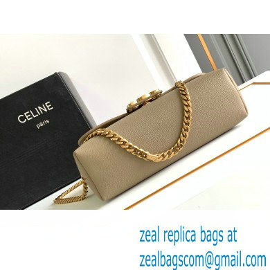 Celine TEEN Victoire Bag in SUPPLE CALFSKIN ETOUPE 2024