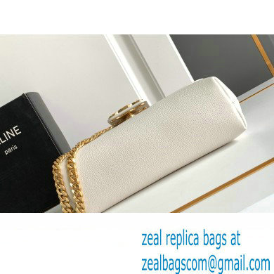 Celine TEEN Victoire Bag in SUPPLE CALFSKIN WHITE 2024