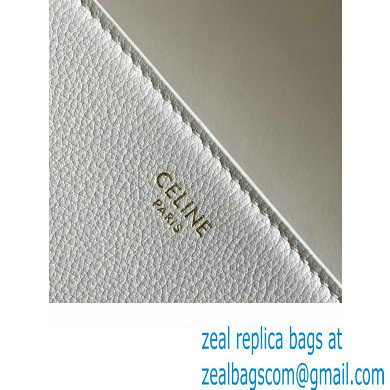 Celine TEEN Victoire Bag in SUPPLE CALFSKIN WHITE 2024