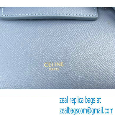 Celine mini belt pico Bag in grained calfskin deep blue 2024