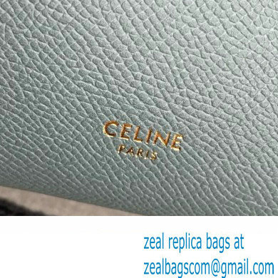 Celine mini belt pico Bag in grained calfskin green 2024