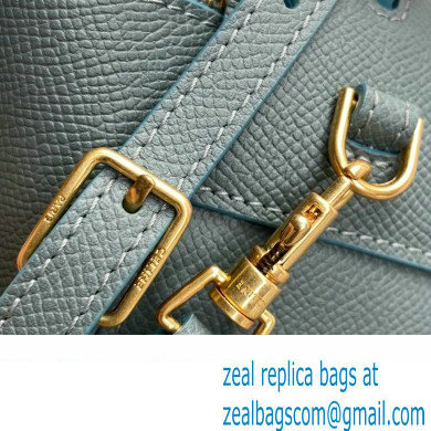 Celine mini belt pico Bag in grained calfskin green 2024