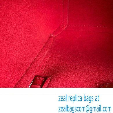 Celine mini belt pico Bag in grained calfskin red 2024