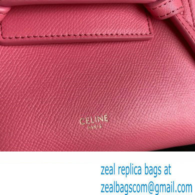 Celine mini belt pico Bag in grained calfskin rouge 2024