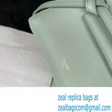 Celine mini belt pico Bag in grained calfskin vert fizz 2024