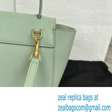 Celine mini belt pico Bag in grained calfskin vert fizz 2024