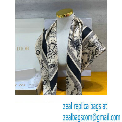 Dior Toile de Jouy Soleil 90 Square ScarfBEIGE AND BLACK 2024