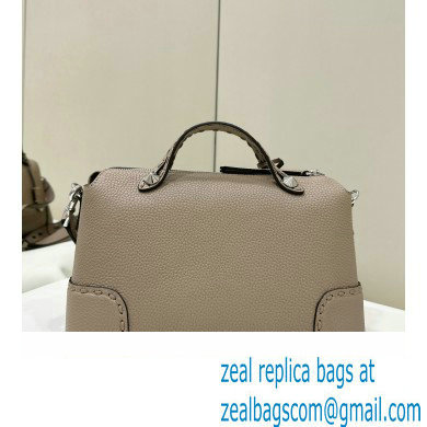 Fendi By The Way Medium Bag Dove gray Selleria with hand-sewn topstitches 2024
