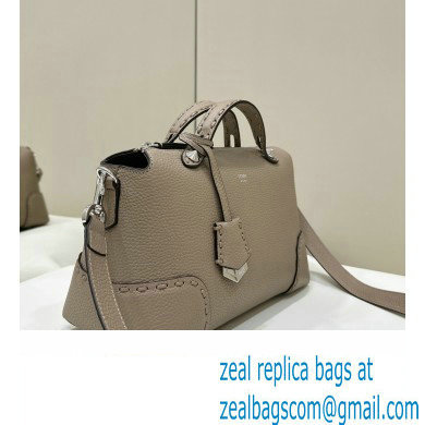 Fendi By The Way Medium Bag Dove gray Selleria with hand-sewn topstitches 2024