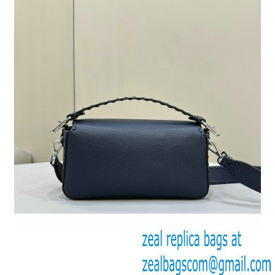 Fendi Medium Baguette Bag Midnight blue Selleria with oversize topstitching 2024