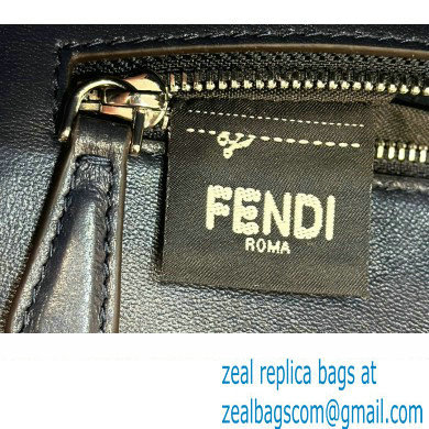 Fendi Medium Baguette Bag Midnight blue Selleria with oversize topstitching 2024