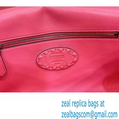 Fendi Medium Baguette Bag Pink Selleria with oversize topstitching 2024