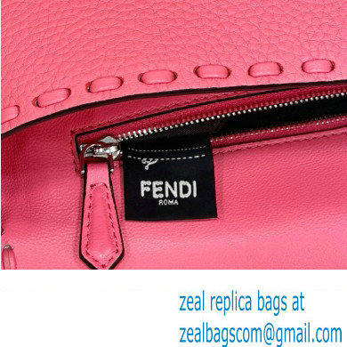 Fendi Medium Baguette Bag Pink Selleria with oversize topstitching 2024