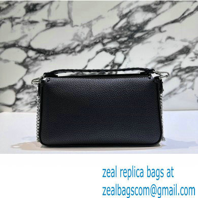 Fendi Mini Baguette Bag Black Selleria with 309 hand-sewn topstitches 2024
