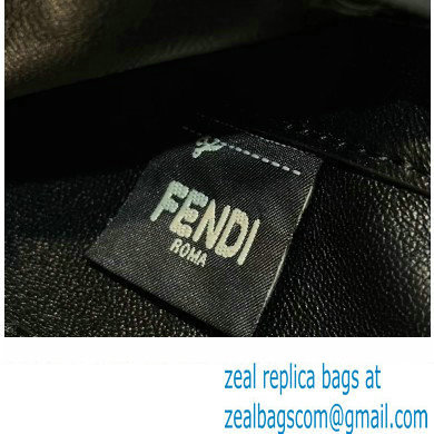 Fendi Mini Baguette Bag Black Selleria with 309 hand-sewn topstitches 2024