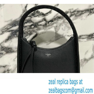 Fendi Mini Fendessence bag Black Selleria with 264 hand-sewn topstitches 2024