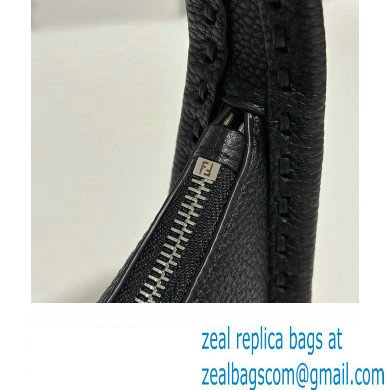 Fendi Mini Fendessence bag Black Selleria with 264 hand-sewn topstitches 2024