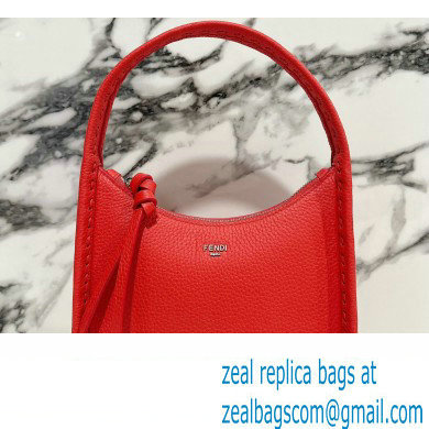 Fendi Mini Fendessence bag Red Selleria with 264 hand-sewn topstitches 2024
