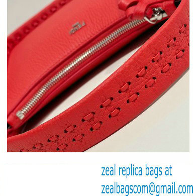 Fendi Mini Fendessence bag Red Selleria with 264 hand-sewn topstitches 2024