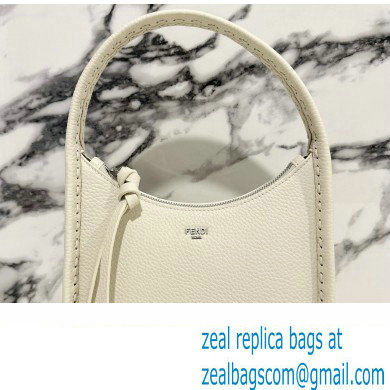 Fendi Mini Fendessence bag White Selleria with 264 hand-sewn topstitches 2024
