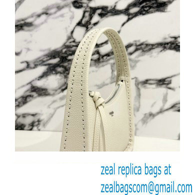 Fendi Mini Fendessence bag White Selleria with 264 hand-sewn topstitches 2024