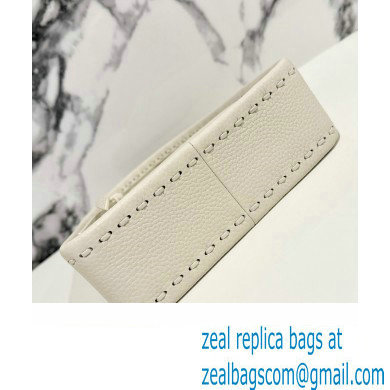 Fendi Mini Fendessence bag White Selleria with 264 hand-sewn topstitches 2024