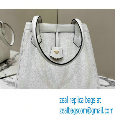 Fendi Origami Medium bag White leather that can be transformed 2024