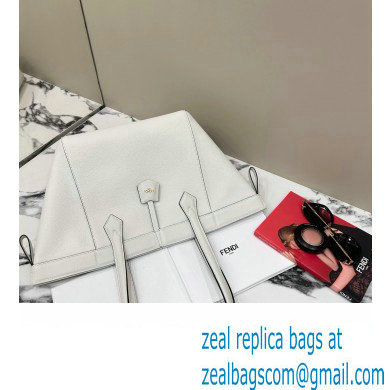 Fendi Origami Medium bag White leather that can be transformed 2024