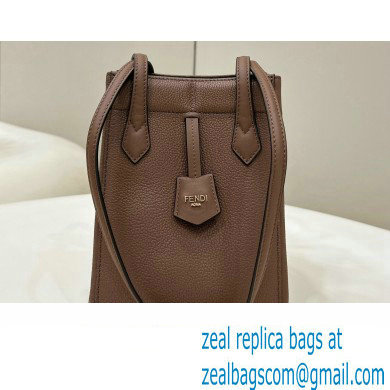 Fendi Origami Mini bag Brown leather that can be transformed 2024