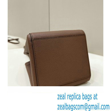 Fendi Origami Mini bag Brown leather that can be transformed 2024